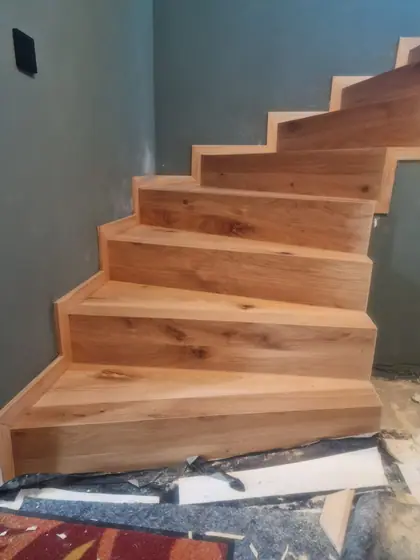 Die fertige Treppe